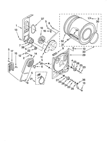Bulkhead parts, optional parts (not included)