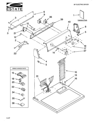 Top and console parts