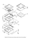 Refrigerator shelf parts
