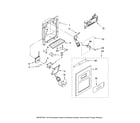 Maytag MSD2669KEW00 dispenser front parts diagram