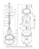 Agitator, basket and tub parts