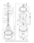 Agitator, basket and tub parts