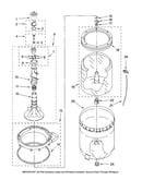 Agitator, basket and tub parts