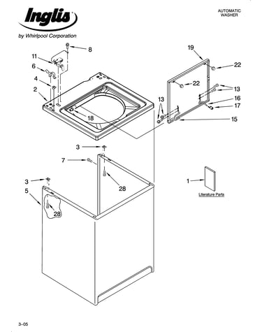 Top and cabinet parts