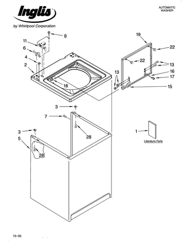 Top and cabinet parts