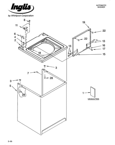Top and cabinet parts