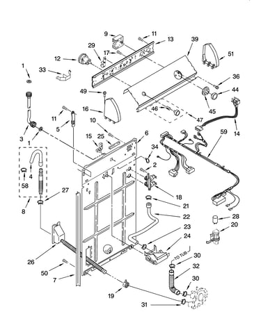Controls and rear panel parts