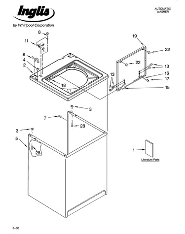 Top and cabinet parts