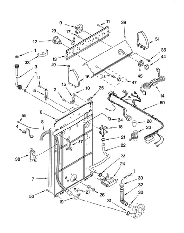 Controls and rear panel parts