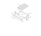 Inglis IES355RQ2 drawer & broiler parts, optional parts (not included) diagram