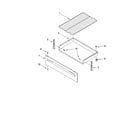 Inglis IES356RD2 drawer & broiler parts, optional parts (not included) diagram