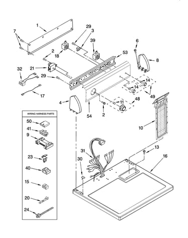 Top and console parts