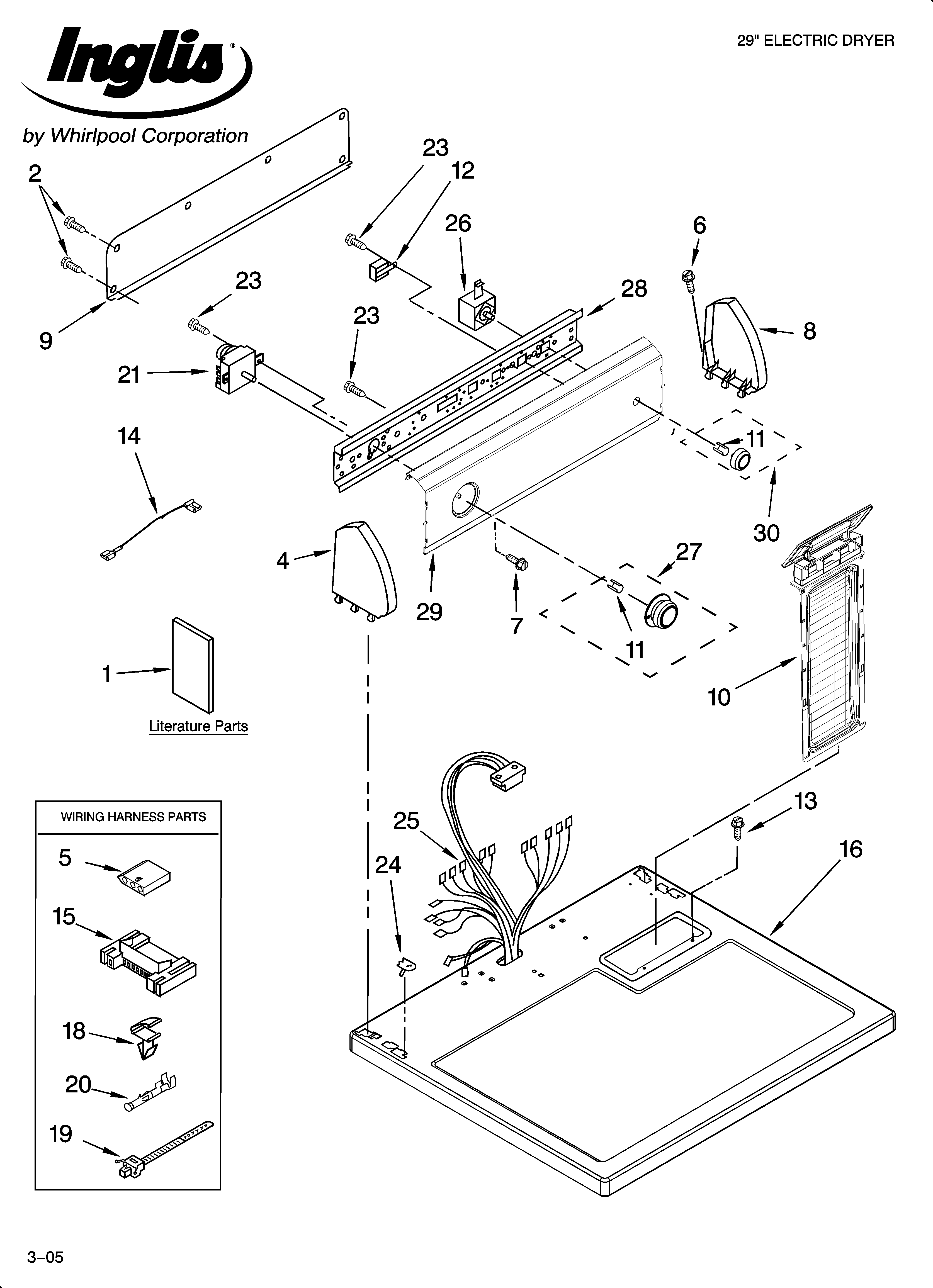 Top and console parts