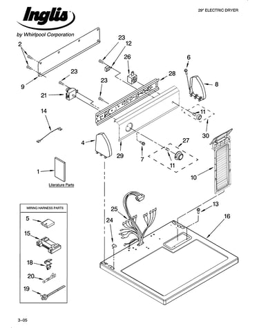 Top and console parts