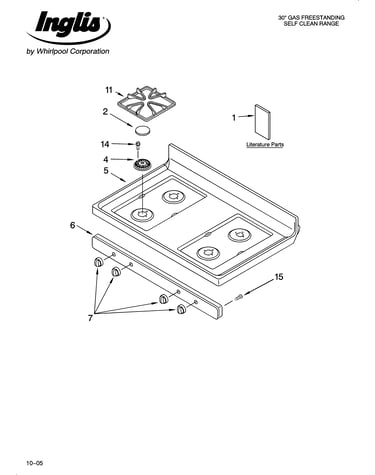 Cooktop parts