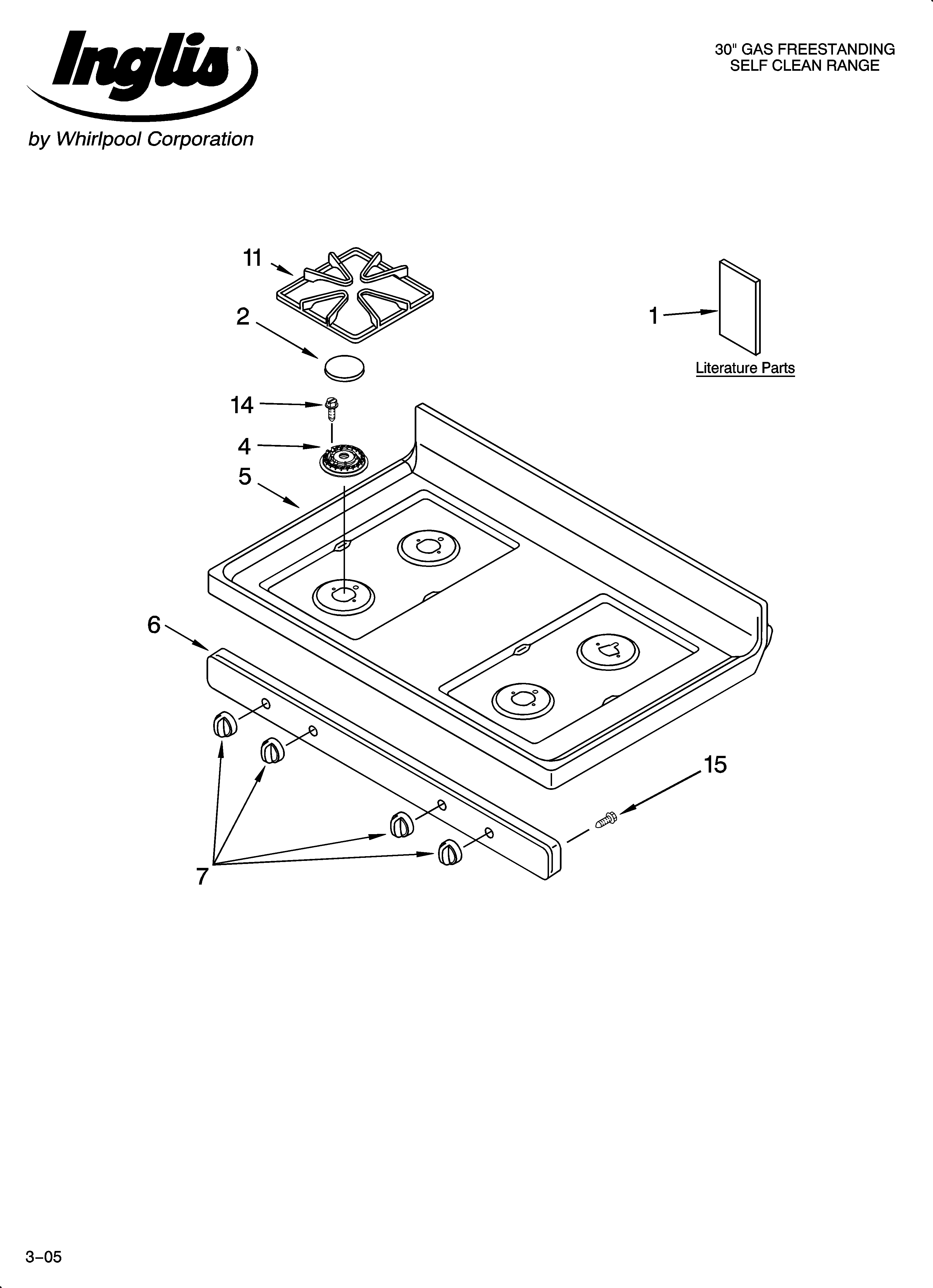 Cooktop parts