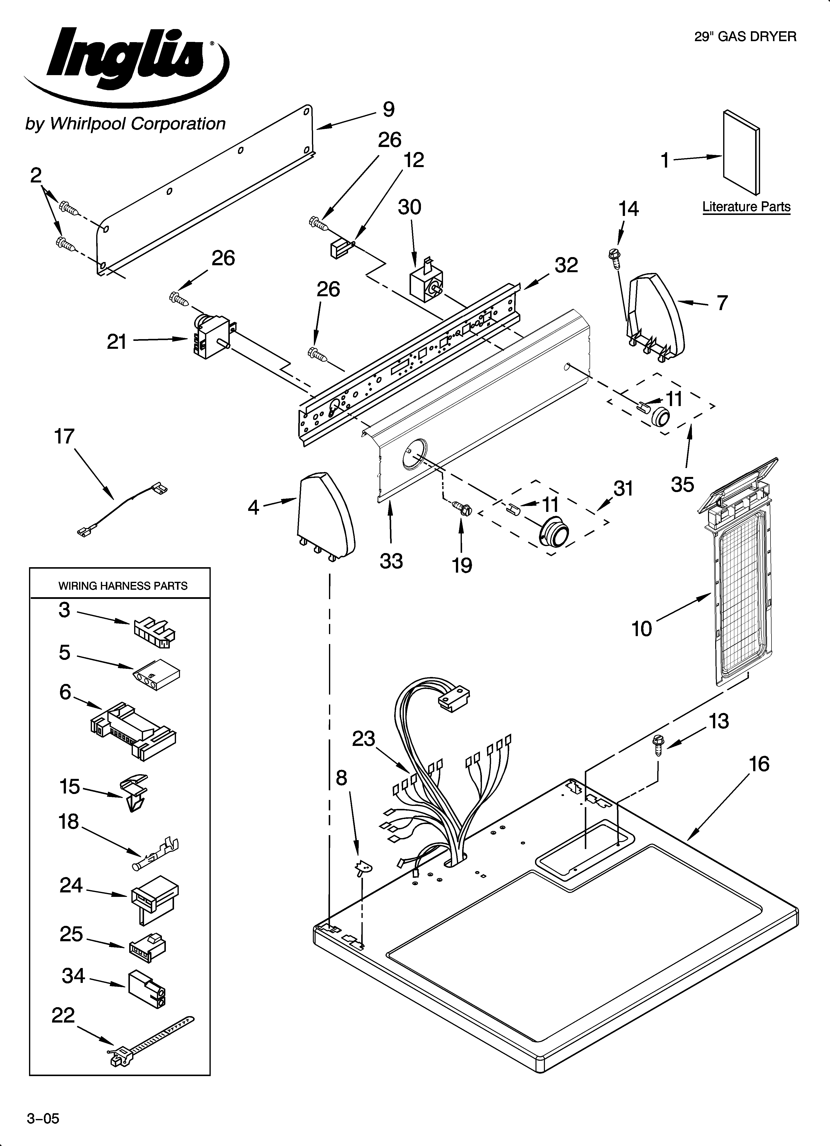Top and console parts
