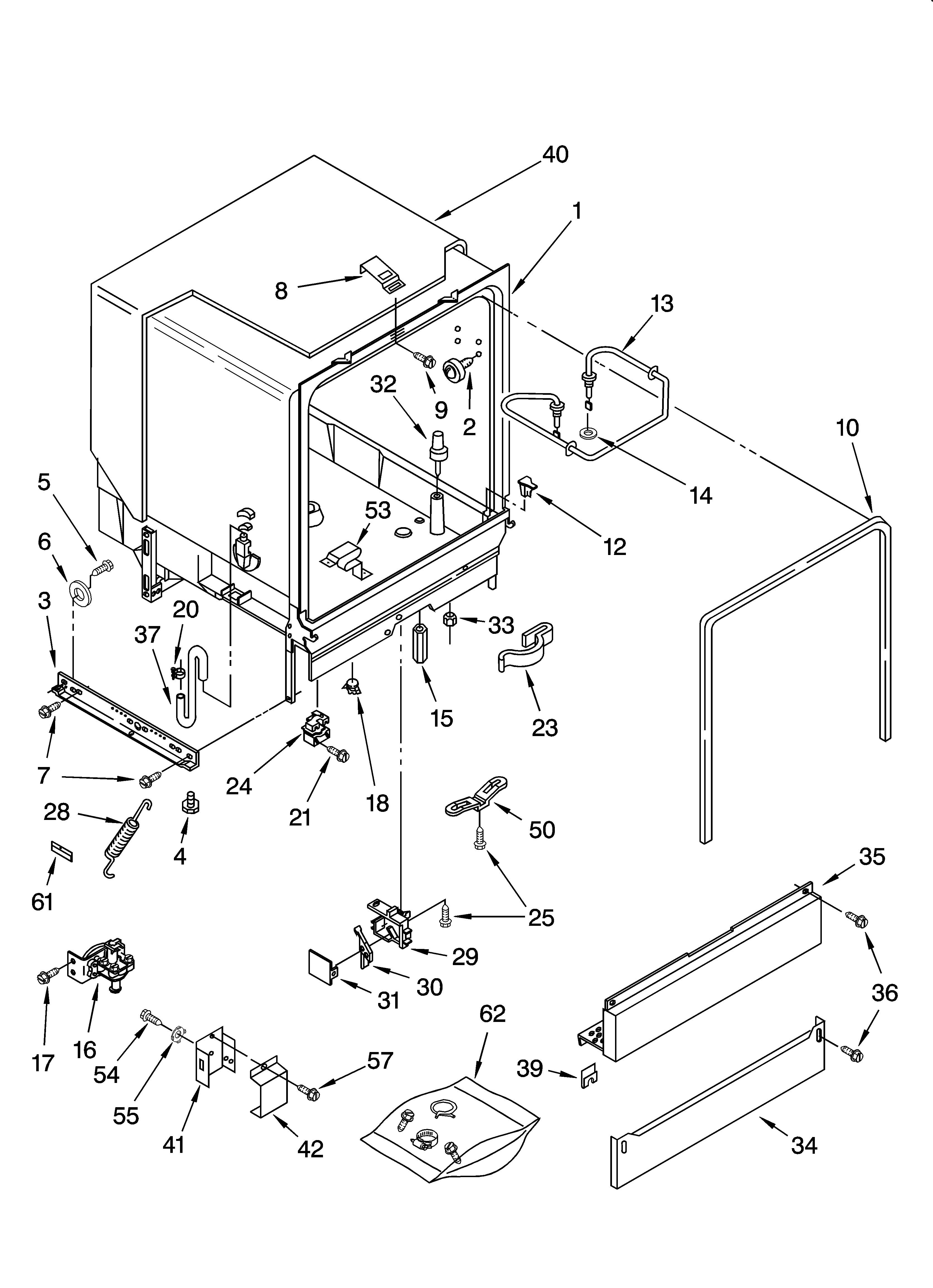 Tub assembly parts