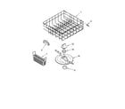 Inglis IRD6750D1 lower dishrack parts, optional parts (not included) diagram
