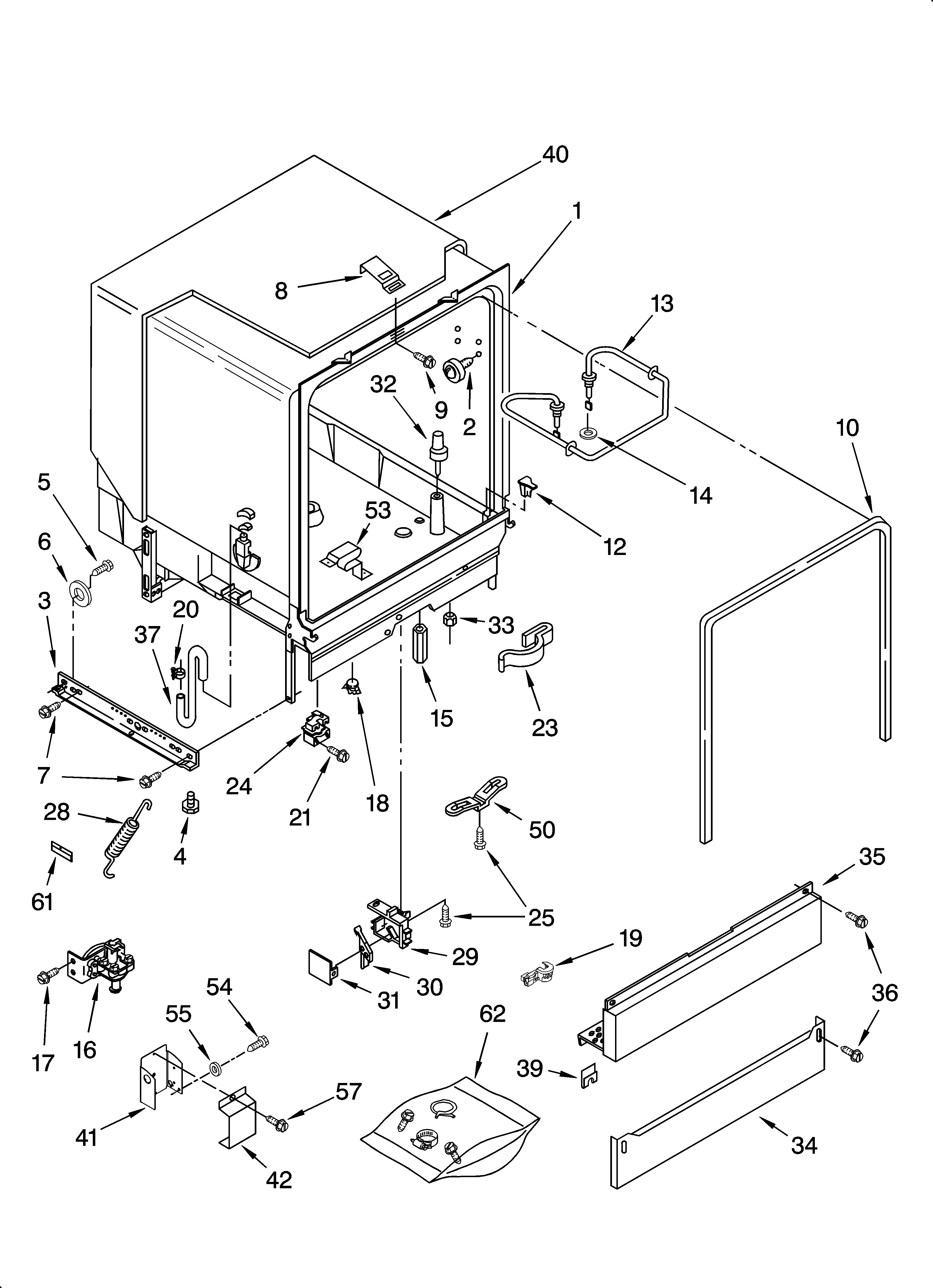 Tub assembly parts