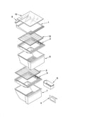 Refrigerator shelf parts