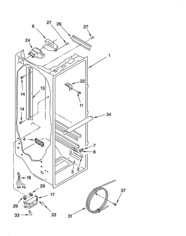 Refrigerator liner parts