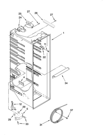 Refrigerator liner parts
