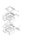 Refrigerator shelf parts
