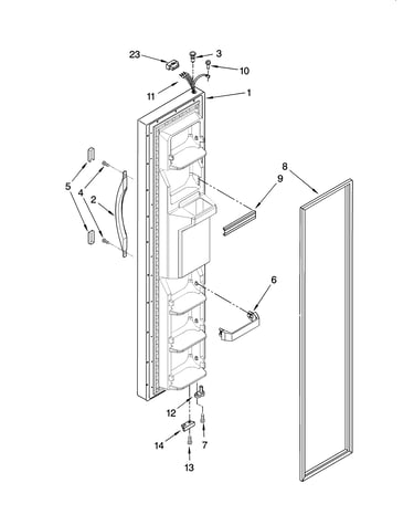 Freezer door parts