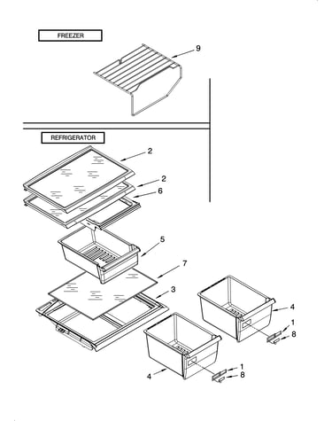 Shelf parts, optional parts