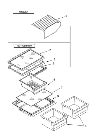 Shelf parts, optional parts