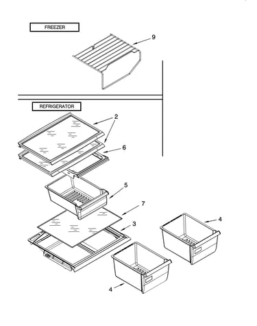 Shelf parts, optional parts