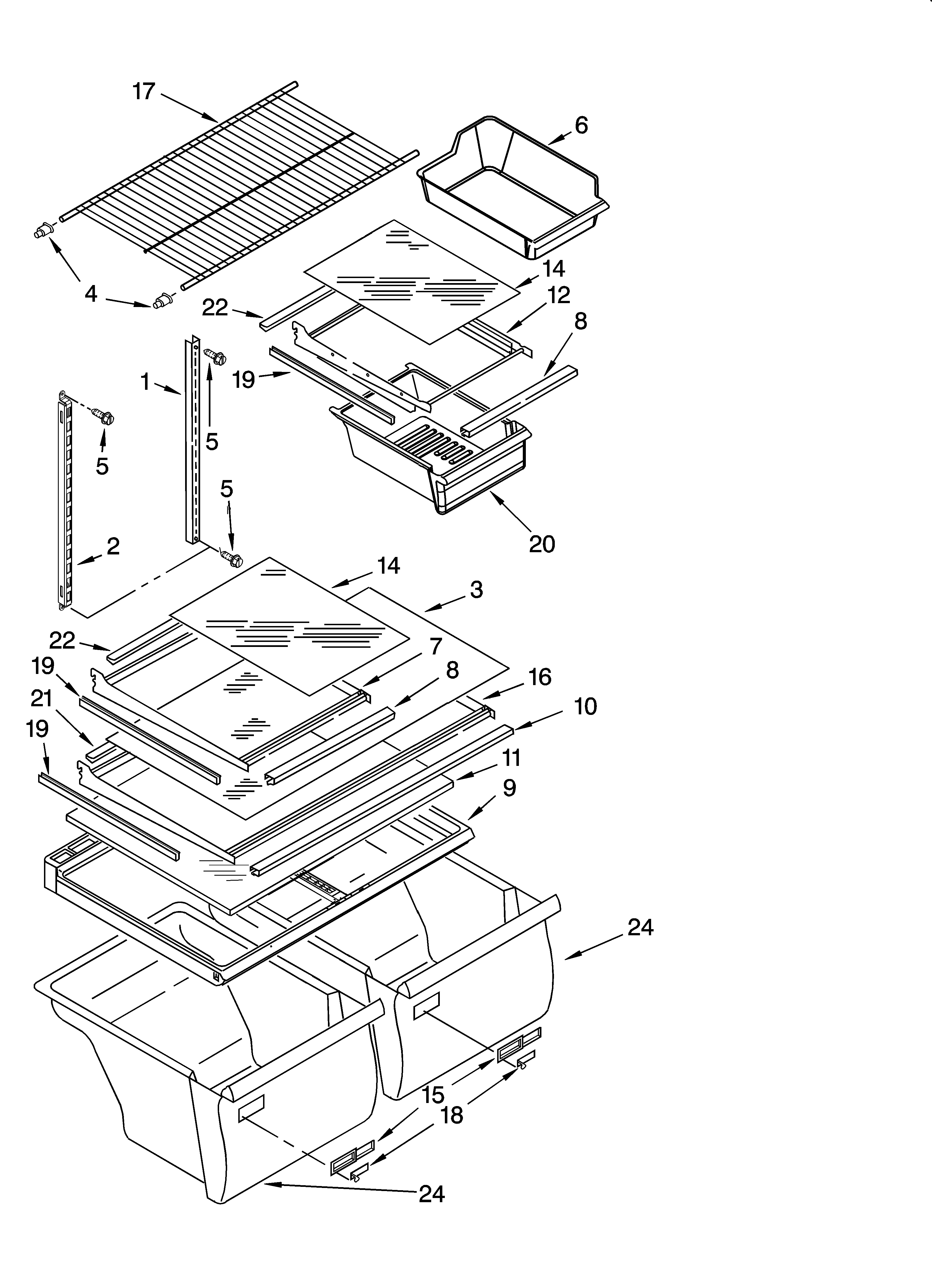 SHELF PARTS, OPTIONAL PARTS