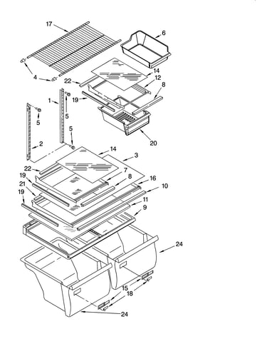 Shelf parts, optional parts