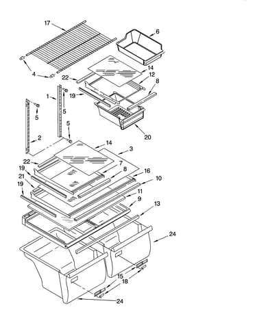 Shelf parts, optional parts