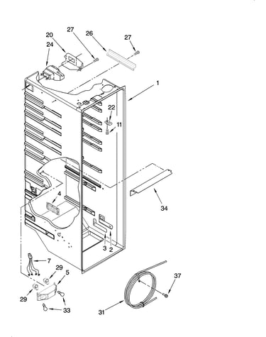 Refrigerator liner parts