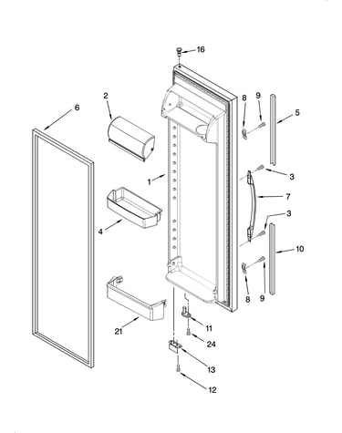 Refrigerator door parts