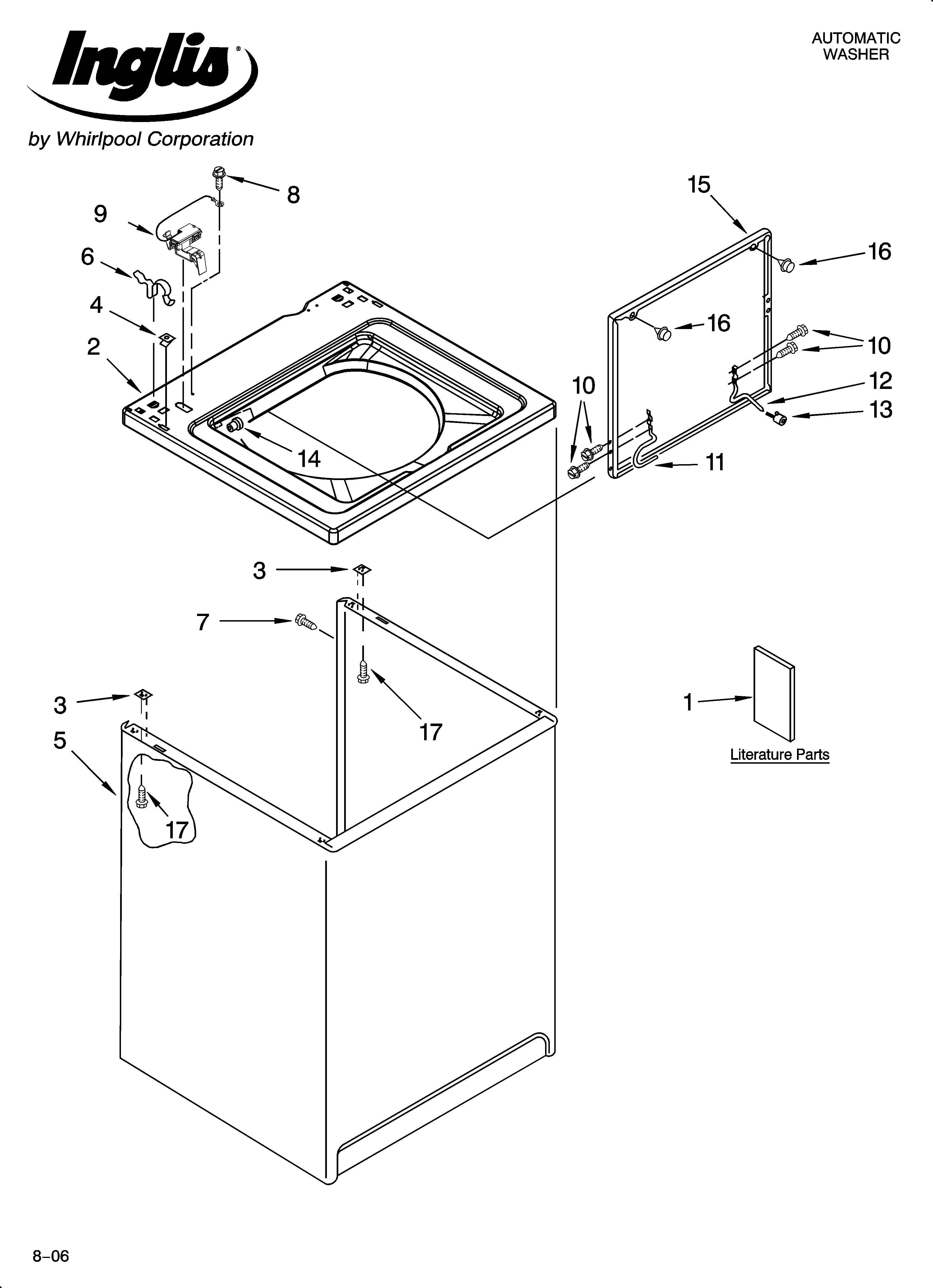 Top and cabinet parts