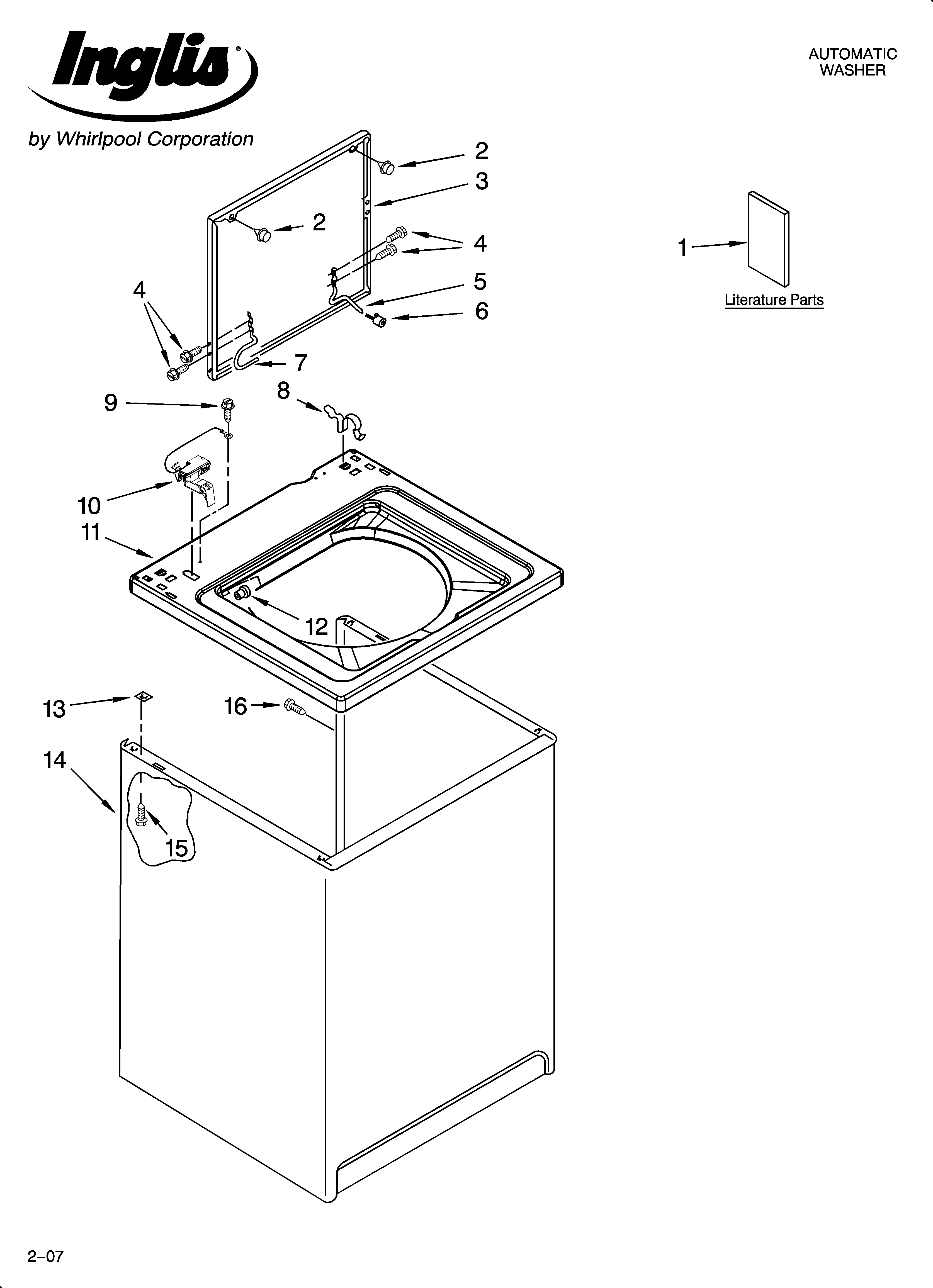 Top and cabinet parts