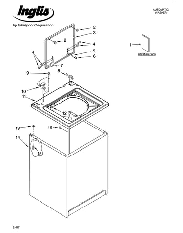 Top and cabinet parts