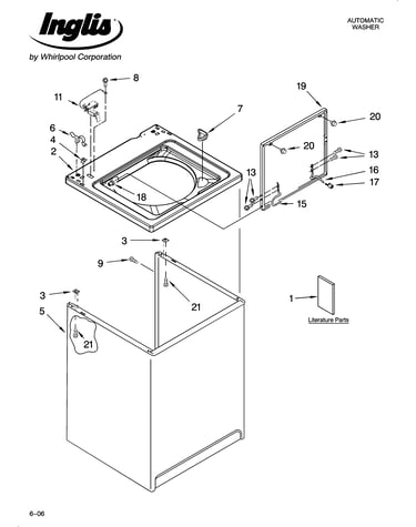 Top and cabinet parts