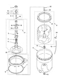 Agitator, basket and tub parts