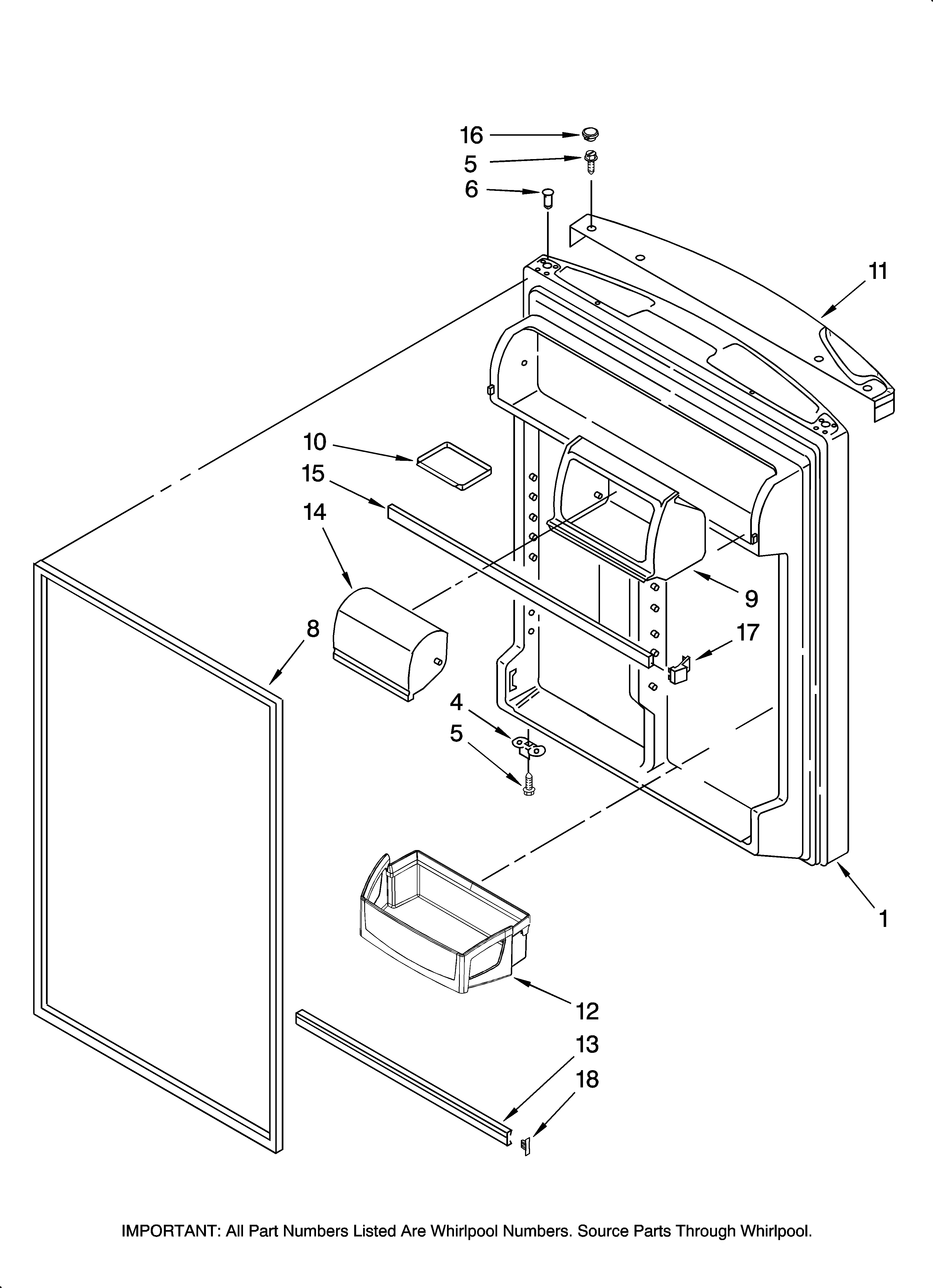 REFRIGERATOR DOOR PARTS