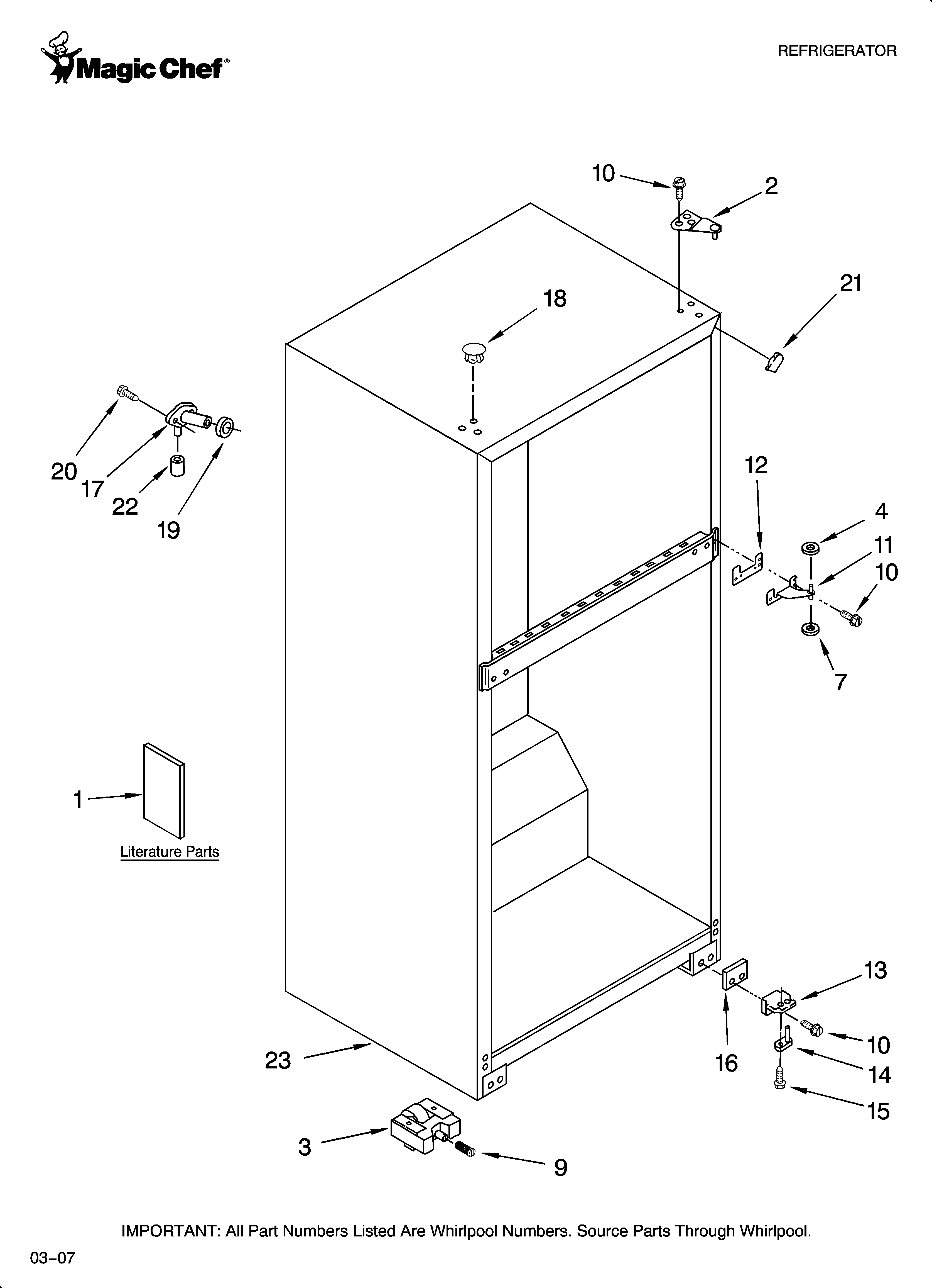 Cabinet parts