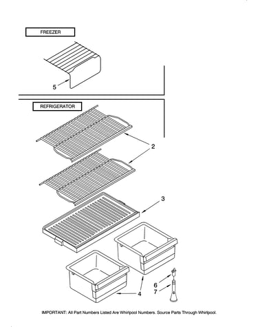 Shelf parts, optional parts