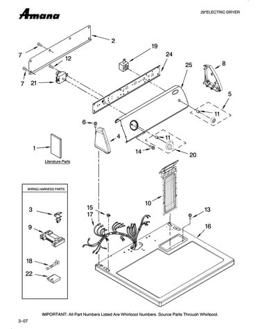 Top and console parts