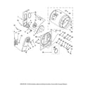 Amana NED5240TQ0 bulkhead parts, optional parts (not included) diagram