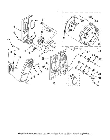 Bulkhead parts, optional parts (not included)