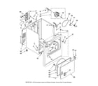 Amana NED5400TQ0 cabinet parts diagram