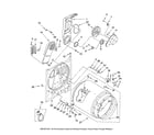 Amana NED5400TQ0 bulkhead parts, optional parts (not included) diagram